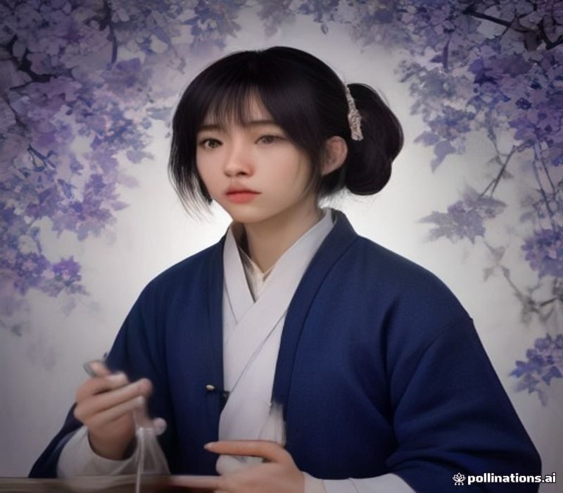 吾色平台展示画面——色彩丰富的个人色彩档案报告在手机屏幕上呈现，背景为温暖柔和的暖色调美学空间，体现吾色专属配色方案的精致感与实用性